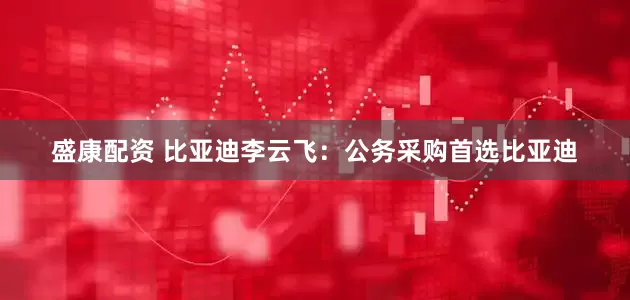 盛康配资 比亚迪李云飞：公务采购首选比亚迪